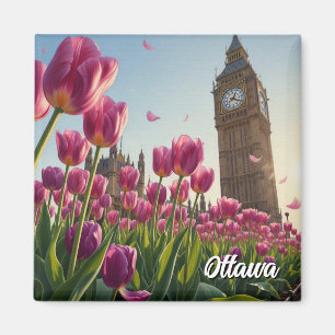 Tulpanfestival i Ottawa Kanada Resa Magnet