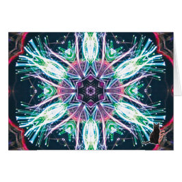 TulpanKaleidoscope Hälsningskort