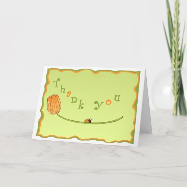 Tulpantackkort Tack Kort (Framsida)