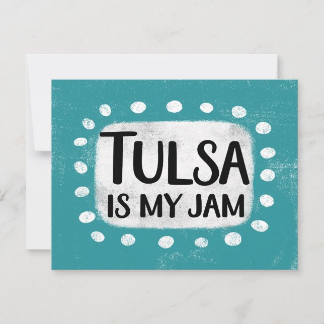 Tulsa är mitt hälsningskort för Sylt Kort (Framsida)