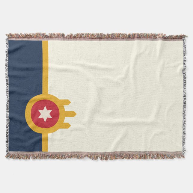Tulsa City flagga Filt (Framsidan)