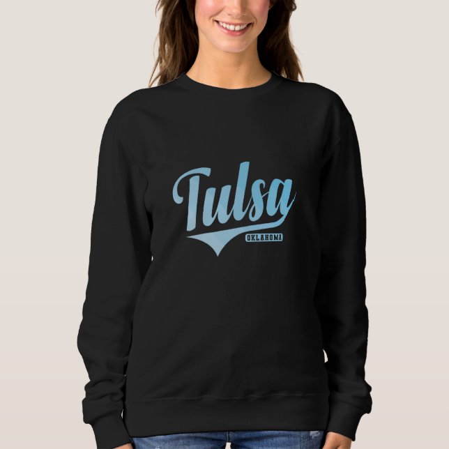 Tulsa City i delstaten Oklahoma T Shirt (Framsida)