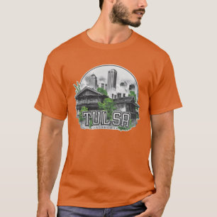 Tulsa City Oklahoma USA vän T Shirt