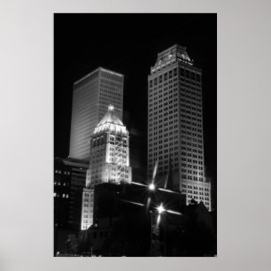 Tulsa Efter Mörk svart och vitt, 2010 Poster
