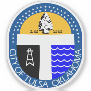 Tulsa-förseglingen, Oklahoma Klistermärken