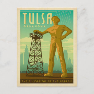 Tulsa, OK - Oljekapital Vykort