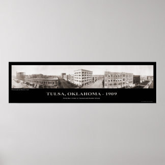 Tulsa, OK - Panoramfotografi - 1909 Poster