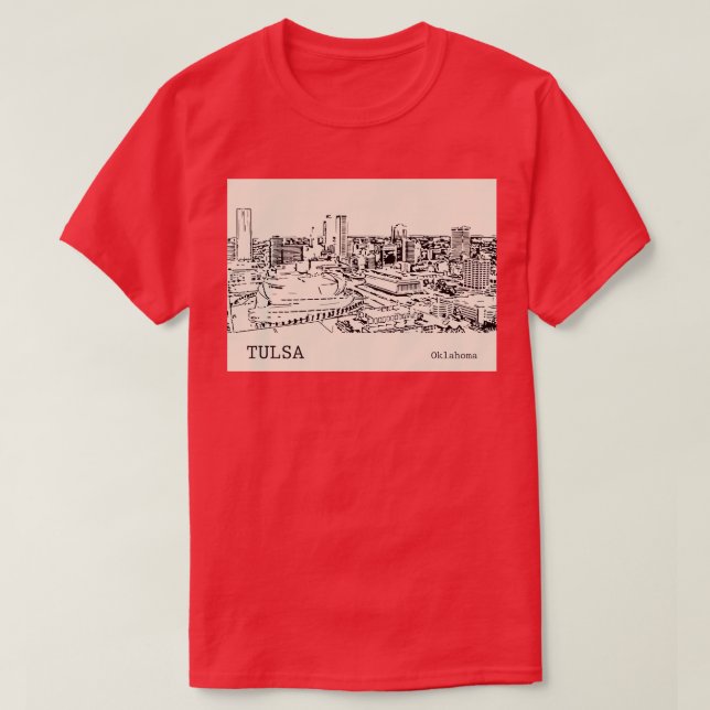 Tulsa Oklahoma 3 T Shirt (Design framsida)