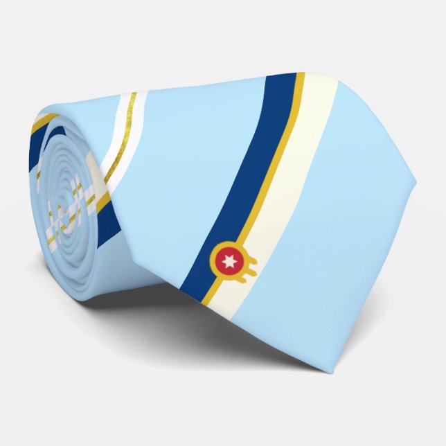 Tulsa (Oklahoma) City flagga Neck Tie Slips (Rullad)