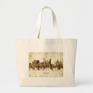 Tulsa Oklahoma Cityscape Jumbo Tygkasse