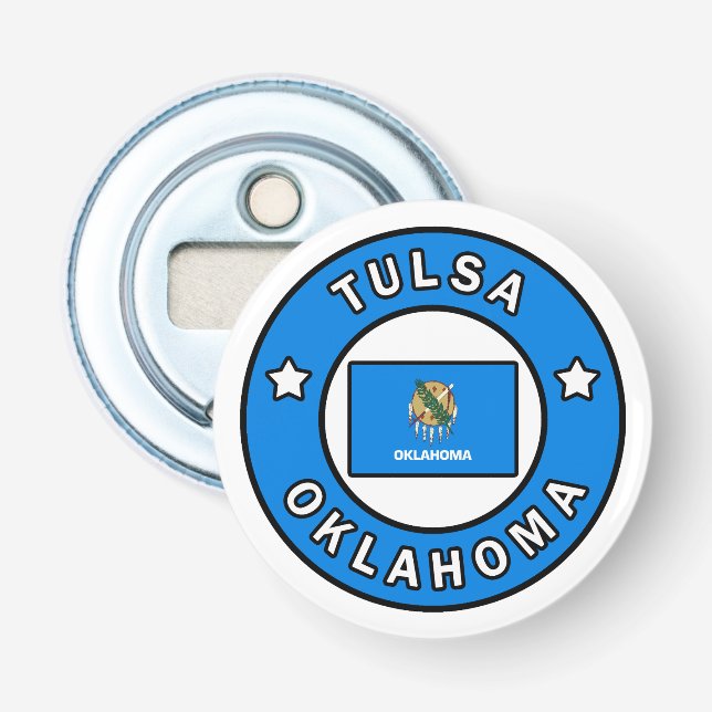 Tulsa Oklahoma Flasköppnare (Framsidan)