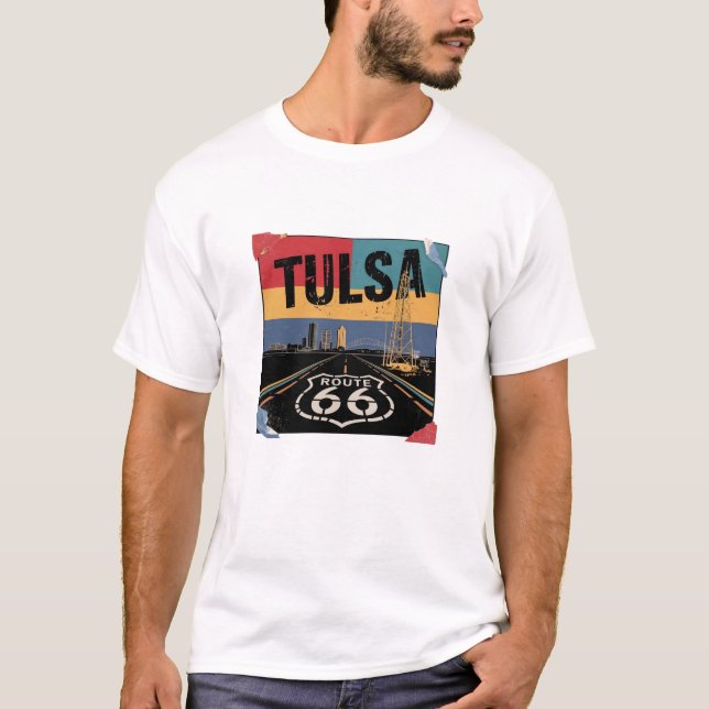 Tulsa Oklahoma Gift Idea T Shirt (Framsida)