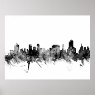 Tulsa Oklahoma horisont Poster
