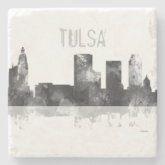 TULSA OKLAHOMA HORISONT STENUNDERLÄGG (Framsidan)