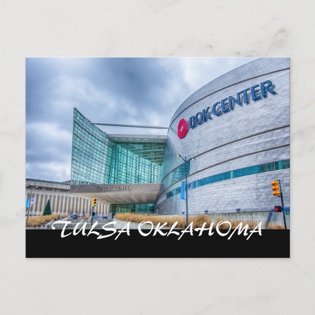 Tulsa oklahoma i centrala staden vykort (Framsida)