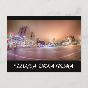 Tulsa oklahoma i centrala staden vykort