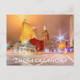 Tulsa oklahoma i centrala staden vykort