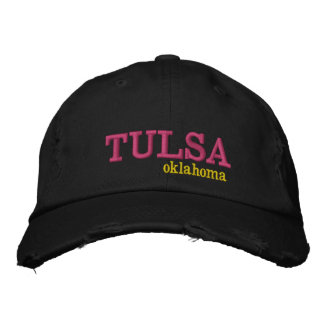 Tulsa Oklahoma innegrej Broderad Keps
