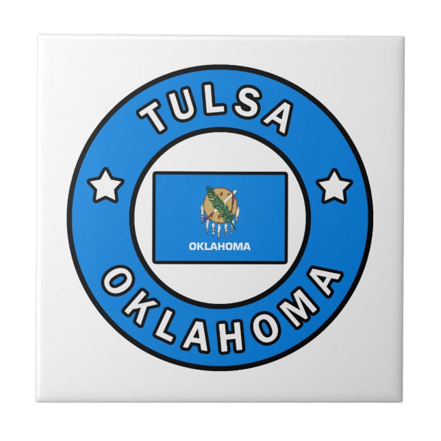 Tulsa Oklahoma Kakelplatta (Framsidan)