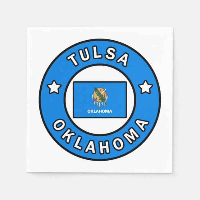 Tulsa Oklahoma Pappersservett (Framsidan)