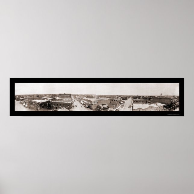 Tulsa Oklahoma Photo 1908 Poster (Framsidan)