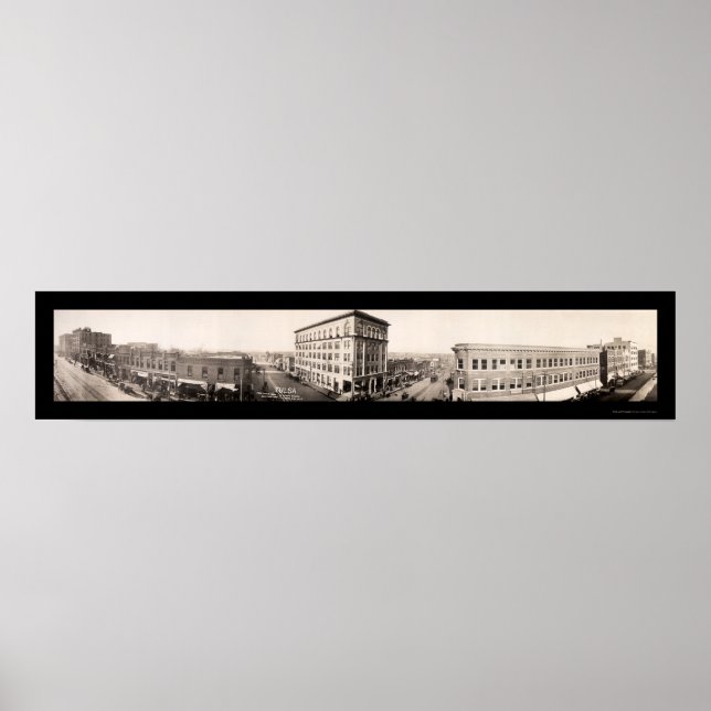 Tulsa, Oklahoma Photo 1910 Poster (Framsidan)