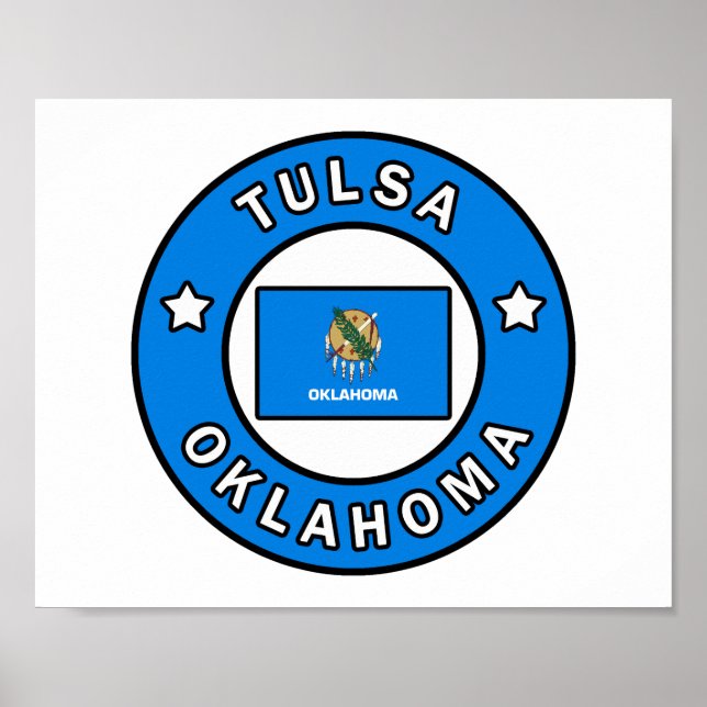 Tulsa Oklahoma Poster (Framsidan)