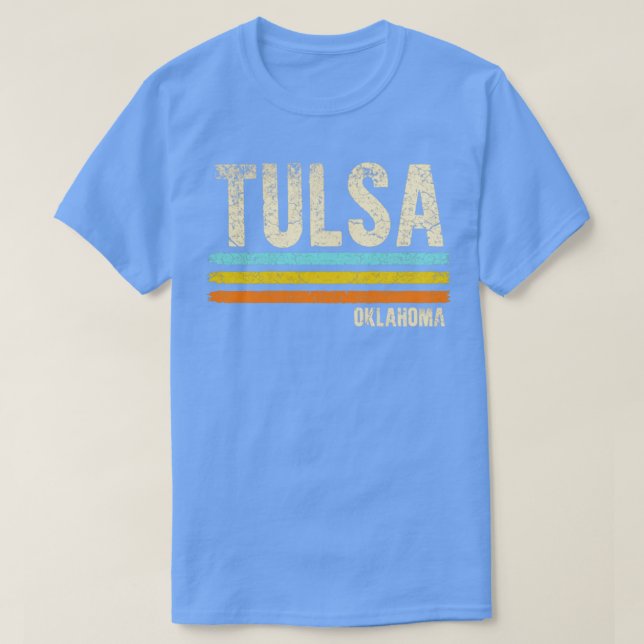 Tulsa Oklahoma Retro T Shirt (Design framsida)