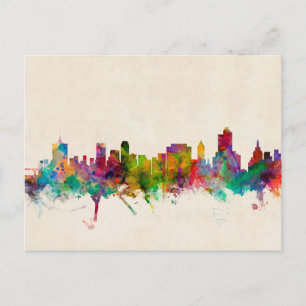 Tulsa Oklahoma Skyline Cityscape Vykort
