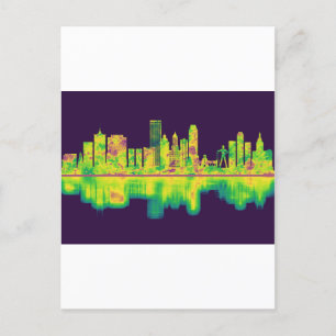 Tulsa Oklahoma Skyline Helg Vykort
