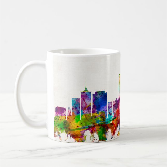 Tulsa Oklahoma Skyline Kaffemugg (Vänster)