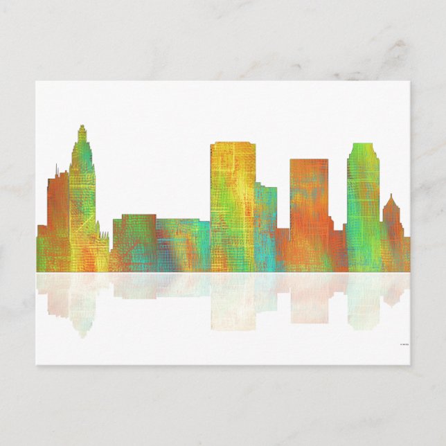 Tulsa Oklahoma Skyline Vykort (Framsida)
