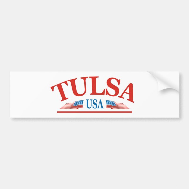 Tulsa Oklahoma USA Bildekal (Framsidan)