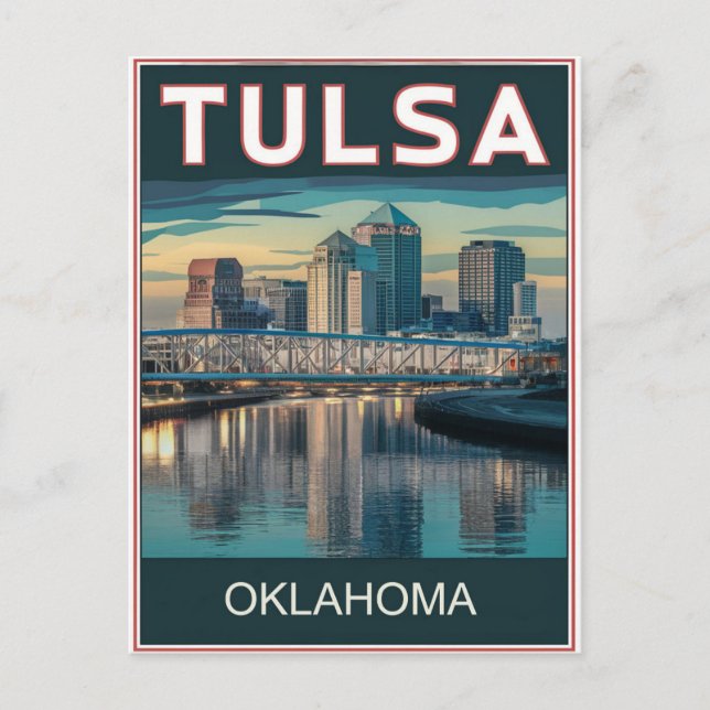Tulsa, Oklahoma Vykort (Framsida)