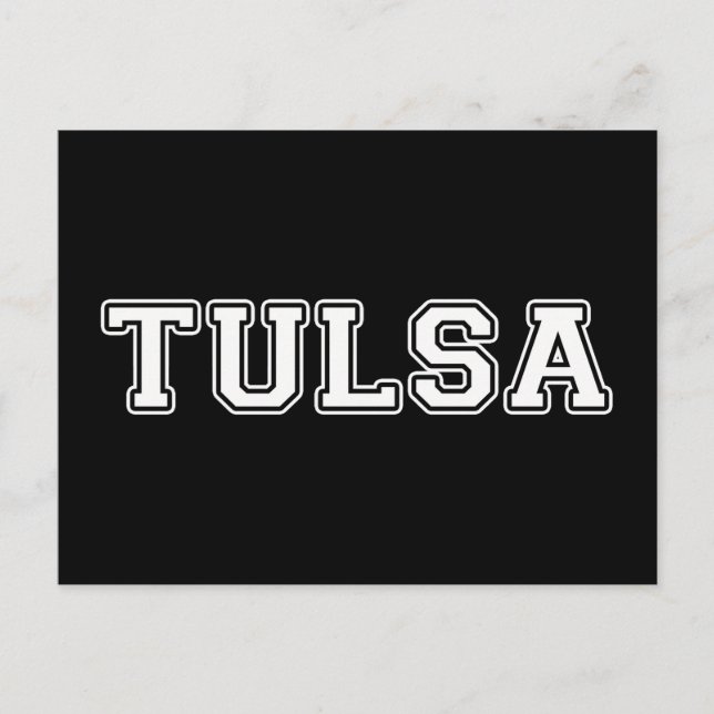 Tulsa Oklahoma Vykort (Framsida)