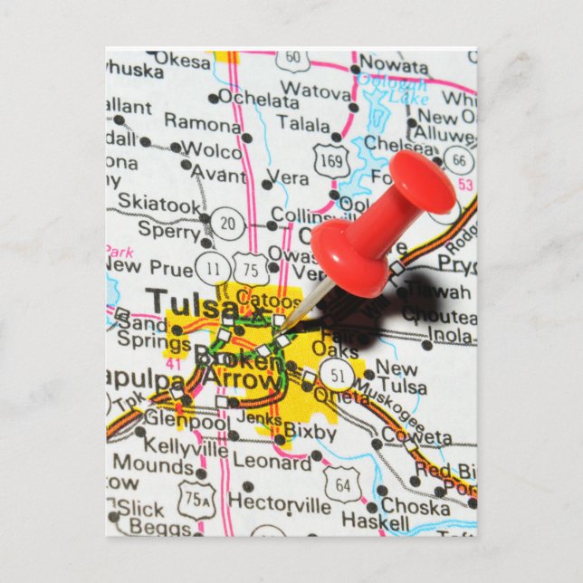 Tulsa, Oklahoma Vykort (Framsida)