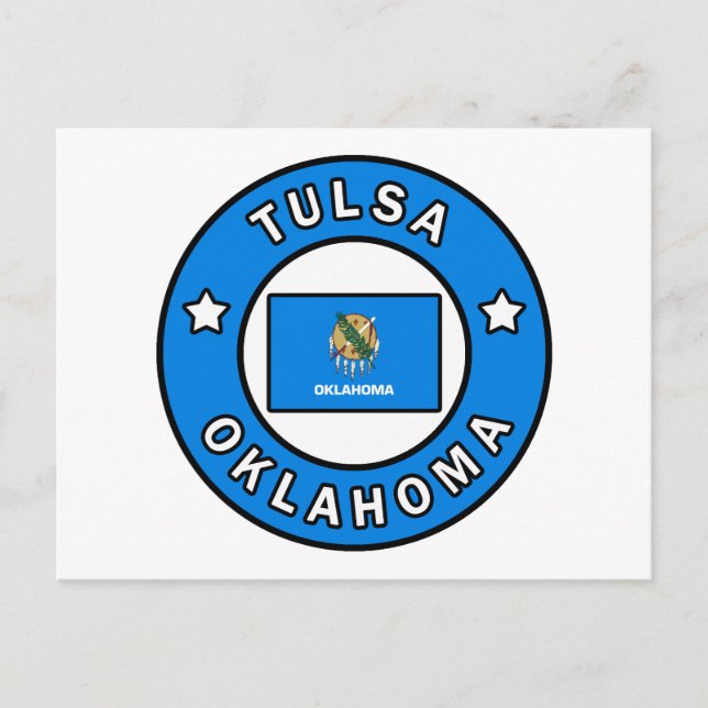 Tulsa Oklahoma Vykort (Framsida)