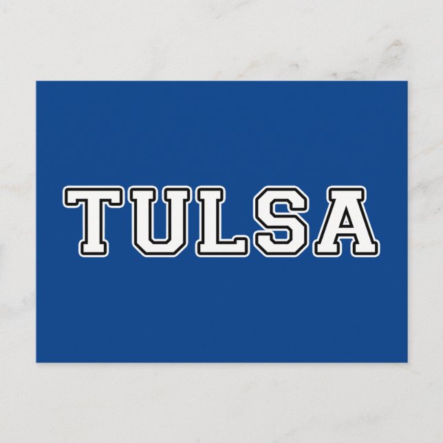 Tulsa Oklahoma Vykort (Framsida)