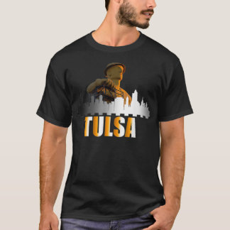 Tulsa Oklahomas och Tulsas gyllene förare T Shirt