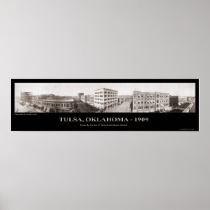 Tulsa reko - panorama- fotografera - 1909 poster