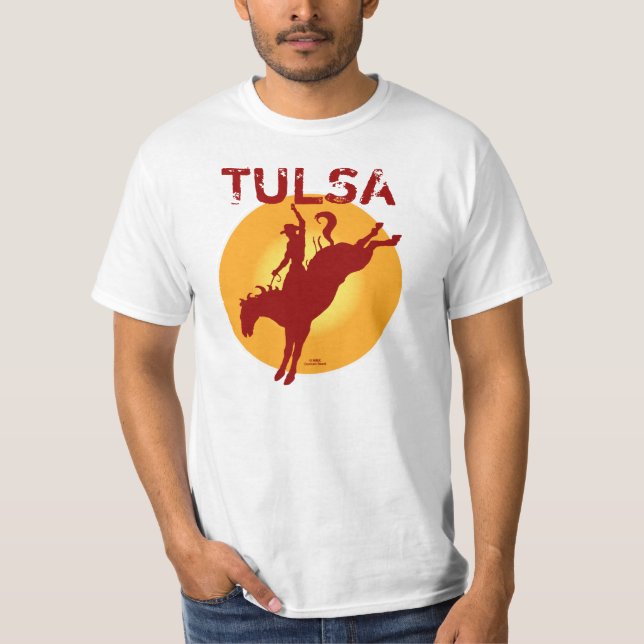 Tulsa rodeo-skjorta tröja (Framsida)