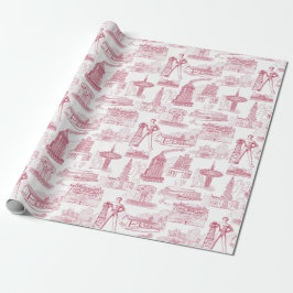 Tulsa Toile Wrapping Papper Roll Presentpapper