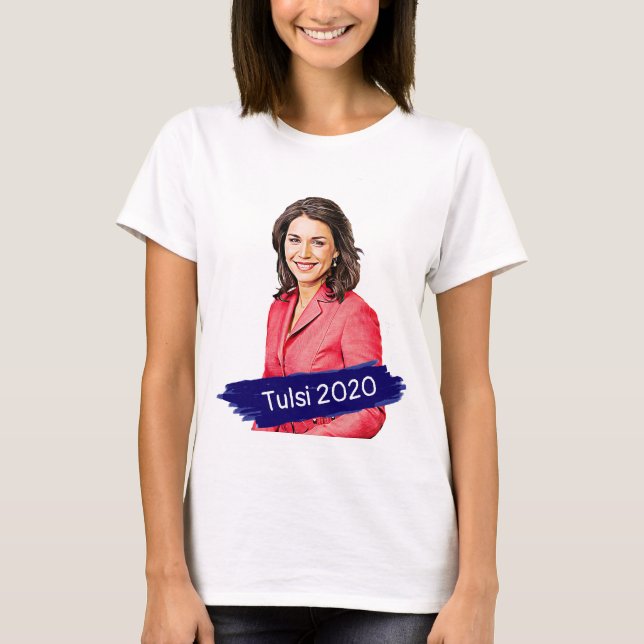 Tulsi 2020-valstöd t shirt (Framsida)