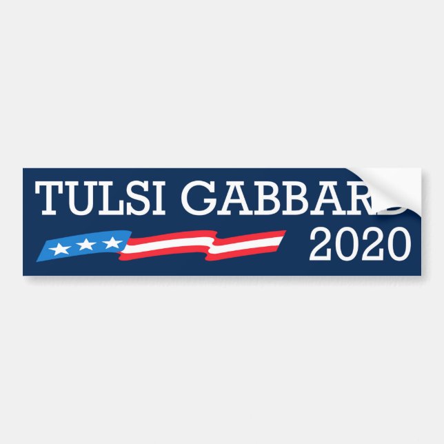 Tulsi Gabbard 2020 Bildekal (Framsidan)