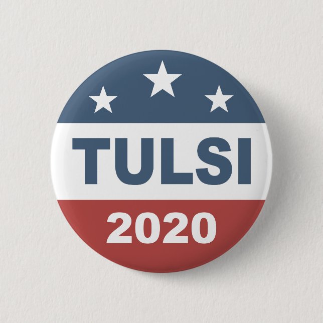 Tulsi Gabbard 2020 för president Knapp (Framsida)