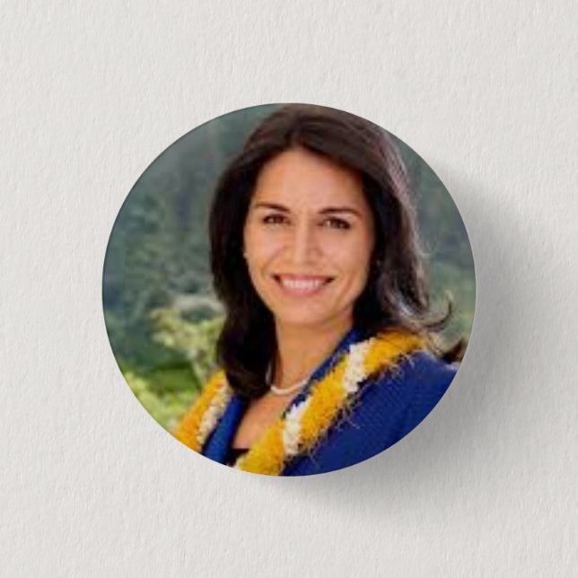 TULSI GABBARD 2020 Presidentknapp Knapp (Framsida)
