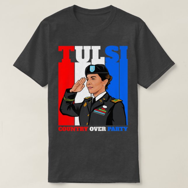 Tulsi Gabbard inför 2024 års president  T Shirt (Design framsida)