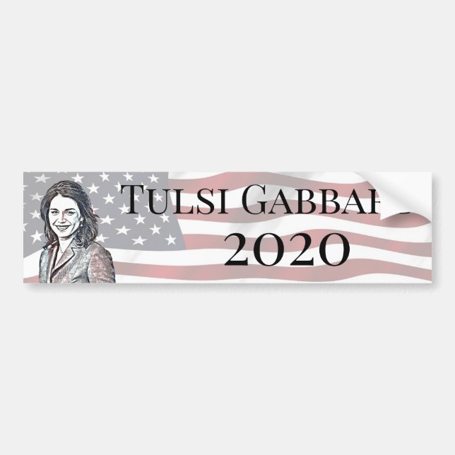 Tulsi Gabbard till president 2020 Bildekal (Framsidan)