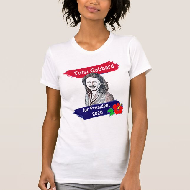 Tulsi Gabbard till president 2020 T Shirt (Framsida)