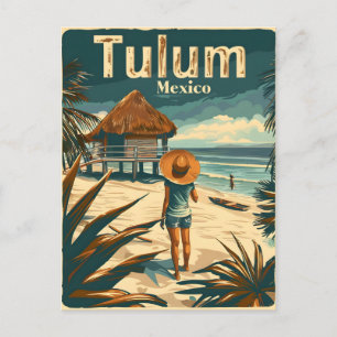 Tulum Beach Mexico Vykort